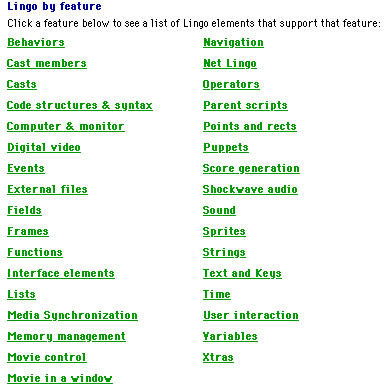 Lingo Freatures